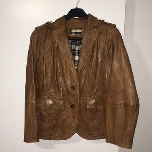 Distressed Leather Jacket